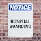 Signmission Hospital Boarding, 7 in W x Rectangle, Plastic OS-2PACK-NS-P-710-V-13521 - alternate 2
